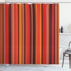 Tiny Lines Print Shower Curtain For Minimalist Bathroom