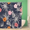 Topyee Hawaii Beautiful Artistic Bright Tropical Pattern Forestes Shower Curtain for a Fun Bathroom