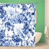 Topyee Watercolor Colorful Pattern Magnolia Flowers Iris Hydrangea Anemone Shower Curtain for a Bright Bathroom