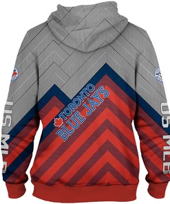 Toronto Blue Jays All Over Print Baseball 3D Zip Hoodie For Fans