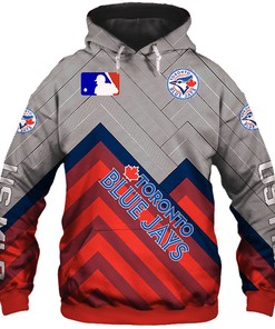 Toronto Blue Jays All Over Print Baseball 3D Zip Hoodie For Fans