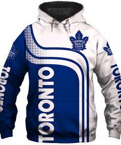 Toronto Maple Leafs All Over Print Zip Up Hoodie With Hooded Long Sleeve For Fans