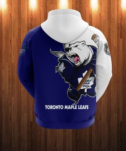 Toronto Maple Leafs Cartoon Graphic All Over Print 3D Zip Hoodie For Fans