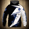 Toronto Maple Leafs Thunder Design All Over Print 3D Pullover Nhl Hoodie