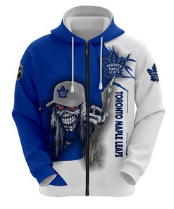 Toronto Maple Leafs Ultra Death Graphic 3D All Over Print Hoodie For Halloween
