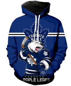 Toronto Maple Leafs Ultra-Cool All Over Print 3D Long Sleeve Hoodie