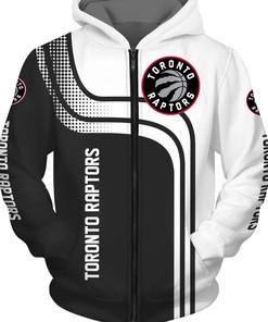 Toronto Raptors All Over Print 3D Zip Hoodie For Fans