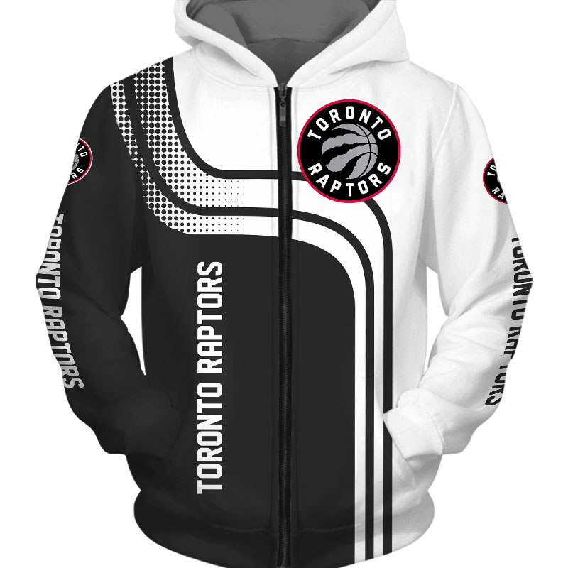 Toronto Raptors All Over Print 3D Zip Hoodie For Fans