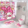 Toy Pet Hello Kitty Waterproof Shower Curtain for Kids Bathroom - Waterproof Bathroom Decor with Cute and Fun Theme