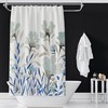 Tradewinds Flora Print Shower Curtain - Waterproof Bathroom Decor with Floral Pattern