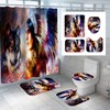 Traditional 3D Wolf Native American Indian Shower Curtain For Home Bathroom