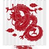 Traditional Chinese Dragon Shower Curtain - Waterproof Bathroom Decor with Asian Dragon Theme