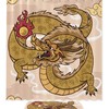 Traditional Chinese Golden Dragon Shower Curtain - Waterproof Bathroom Decor with Golden Dragon Theme