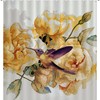 Tranquil Nature Painting Fabric Shower Curtain for a Serene Bathroom Ambiance