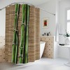 Transform Your Bathroom Into A Desert Oasis With Bamboo And Ai Art Print Shower Curtain