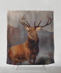 Transform Your Bathroom into an Art Gallery with Monarch of the Glen Shower Curtain 