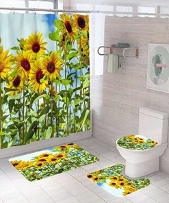 Transform Your Bathroom with Sunflower Shower Curtain