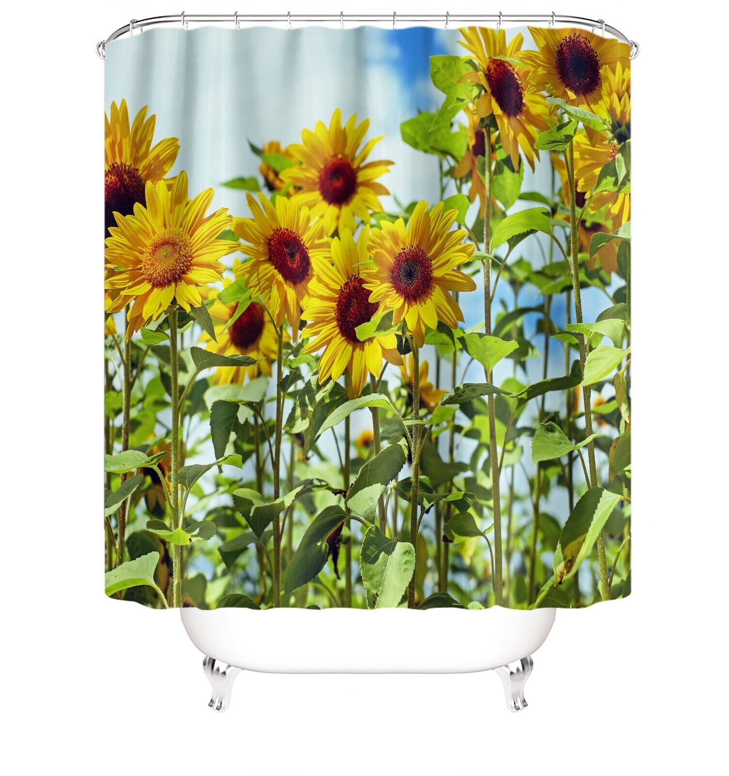 Transform Your Bathroom with Sunflower Shower Curtain