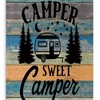 Travel Trailer Rustic Wooden Board Farmhouse Country Camping Shower Curtain