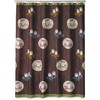 Tree Branch Chocolate Brown Vintage Shower Curtain, Woodland Bathroom Decor with Waterproof Fabric