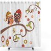 Tree Branches Bird Custom Fabric Shower Curtain, Personalized Bathroom Decor