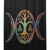 Tree of Life and Triple Moon Goddess Print Shower Curtain for Bathtub