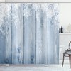 Tree with Snowflakes Winter Shower Curtain Set 