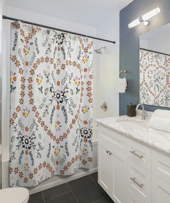 Trending Cottagecore Floral Shower Curtain For A Vintagecore Decor
