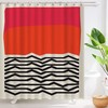 Trendy Geometric Shower Curtain for a modern and abstract bathroom