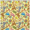 Trendy Modern Giraffe Elephant Toys Shower Curtain, Waterproof Fabric Bathroom Decorations