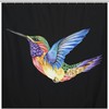 Trendy Modern Hummingbird Tattoo Shower Curtain For Bathroom Decor