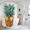Trendy Pineapple with Sunglasses Shower Curtain 