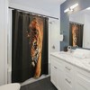 Trendy Tiger Art Shower Curtain for Stylish Bathroom Decor