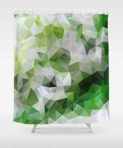 Triangles Abstract Shower Curtain: A Geometric Beauty For Your Bathroom