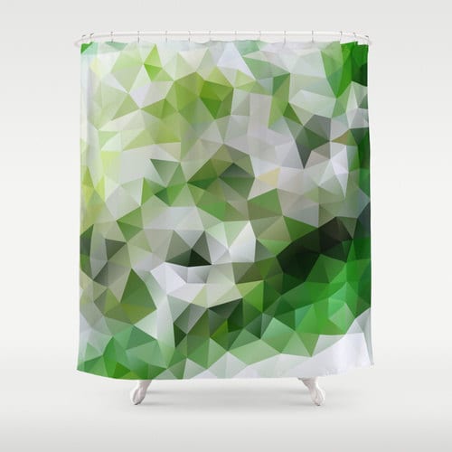Triangles Abstract Shower Curtain: A Geometric Beauty For Your Bathroom