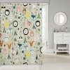 Tribal Animal Bath Curtain For Rustic And Adventurous Bathroom Decor