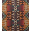 Tribal Mosaic Southwest Shower Curtain, Water-resistant Fabric Bathroom Decor with Native American Ethnic Design