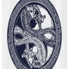 Tribal Sketch Celtic Dragon Shower Curtain With Stable Design