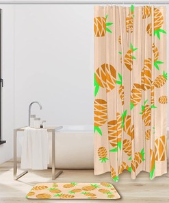 Tribal Skull Tattoo Print Shower Curtain for Men's Bathroom
