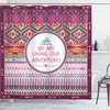 Tribal Striped Geometric Print Ethnic Shower Curtain For Chic Bathroom Decor