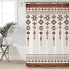 Tribal Totem Boho Shower Curtain, Native American Bathroom Decor