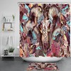 Tribe Totem Antelope Skull Printed Shower Curtain In Multiple Colors