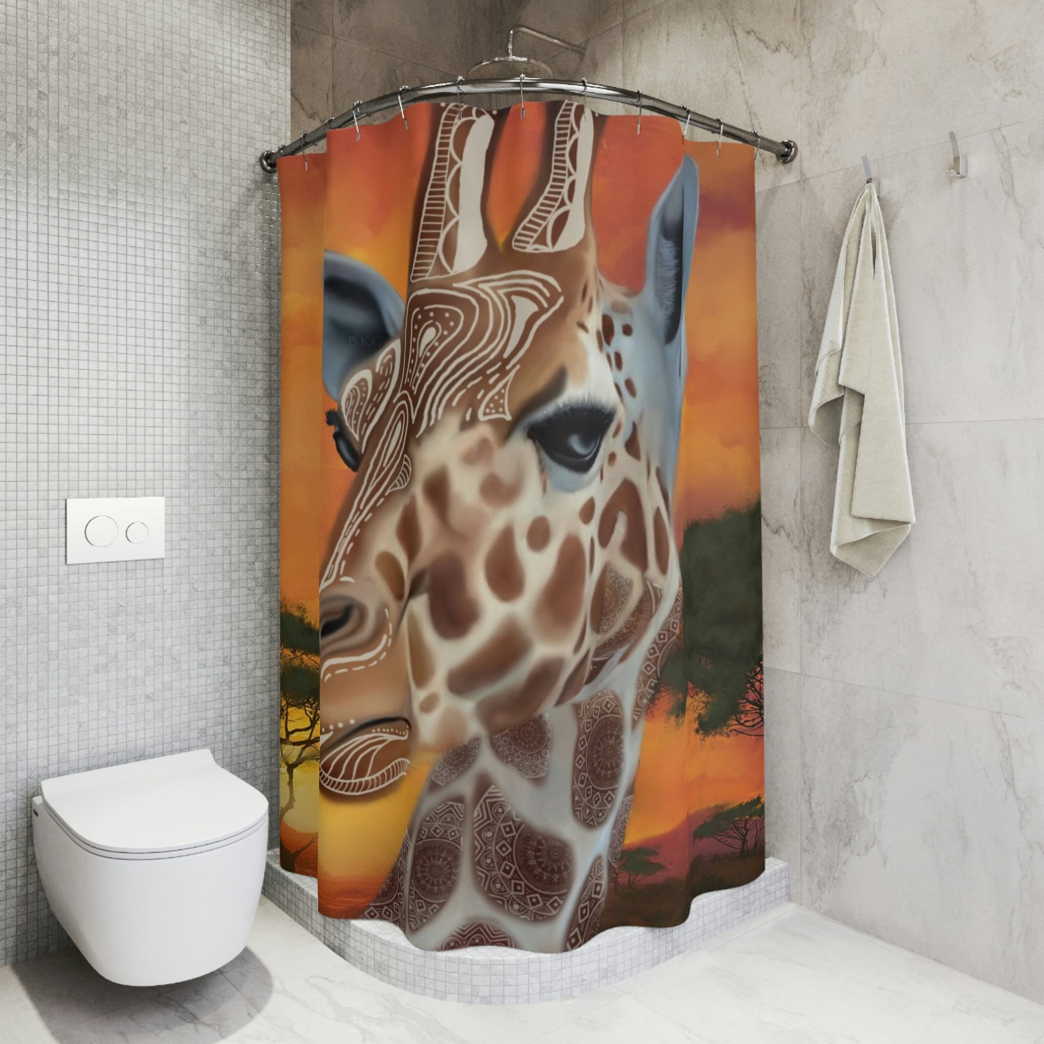 Triple Moon Goddess Tree Life Shower Curtain for Magical Bathroom Decor