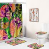 Tropic Banana Leaf Shower Curtain - Exotic Bathroom Accessory