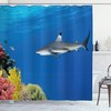 Tropic Underwater World Print Shower Curtain for the Bathroom