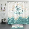 Tropical Beach Print Shower Curtain For Summer Vibes
