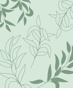 Tropical Blue Green Leaves Shower Curtain Simple Botanical Fabric Print for Minimalist Bath Decor with Housewarming Gift
