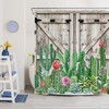 Tropical Cactus Shower Curtain - Vibrant and Fun Bathroom Decor
