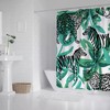 Tropical Cheetah Shower Curtain, Chic Bathroom Decoration