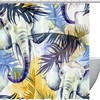 Tropical Elephant Shower Curtain for a Beach House Bathroom